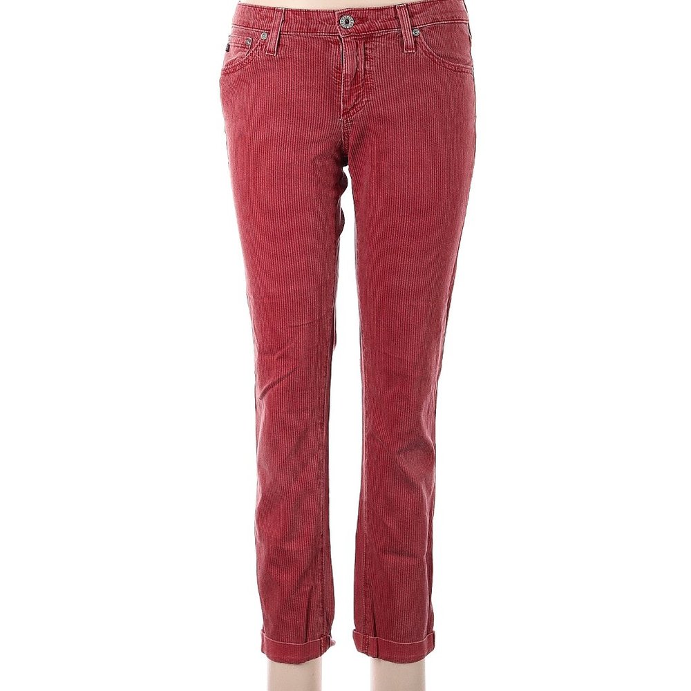 Adriano Goldschmied Jeans Red Blue Stripe Size 28R Item #39